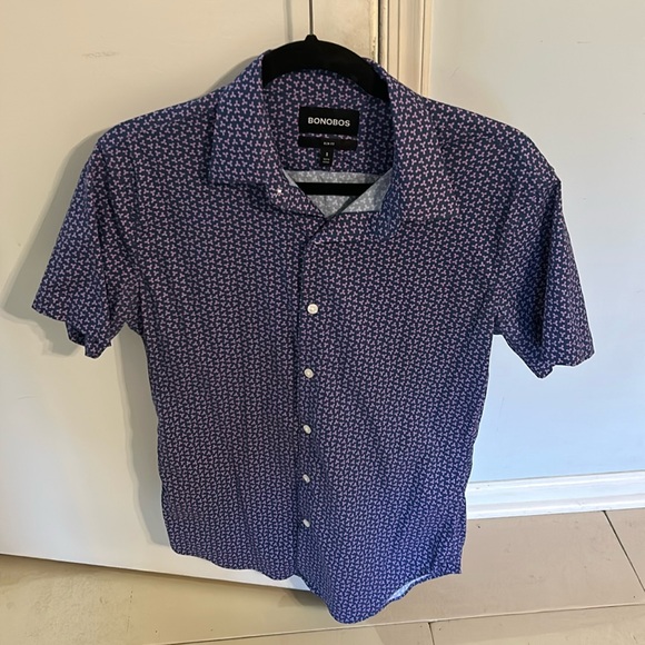 Bonobos short sleeve slim fit tech button down - Picture 1 of 4
